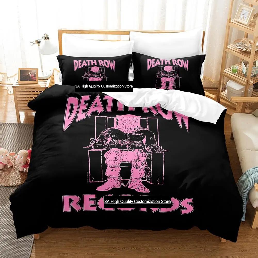 Хип-хоп Death Row Records Комплект постельного белья Мультяшный Аниме трехсекционный набор Для взрослых Мальчиков Спальня Пододеяльник Комплекты
