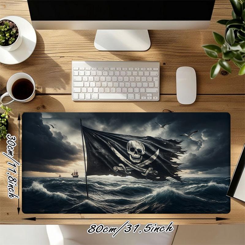 Pirate Ship Xl Gaming Mouse Pad Nonslip Rubber Base Stitched Edge Waterproof Desk Mat For Pc Laptop Gamer Office Computer Accessories C927524