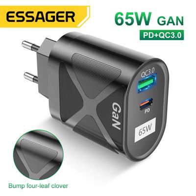 QC + PD 65 Вт GaN адаптер быстрой зарядки для ноутбука MacBook Pro типа C PD Быстрое зарядное устройство для IPhone 13 14 IPad Huawei Xiaomi Samsung