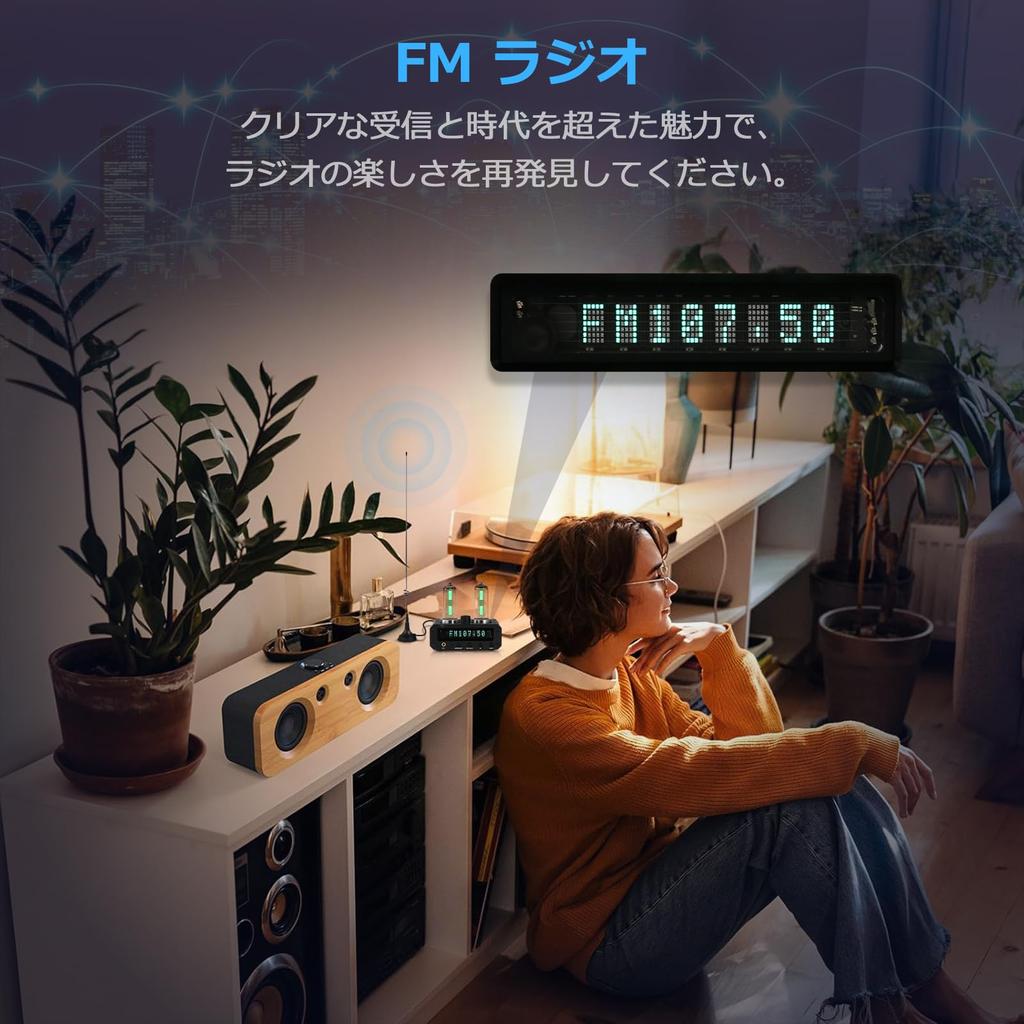 Nobsound 6E2 Ламповый предусилитель Стереоусилитель для наушников Индикатор уровня звука FM-радио Часы Настольные часы P2-FM MIC/AUX