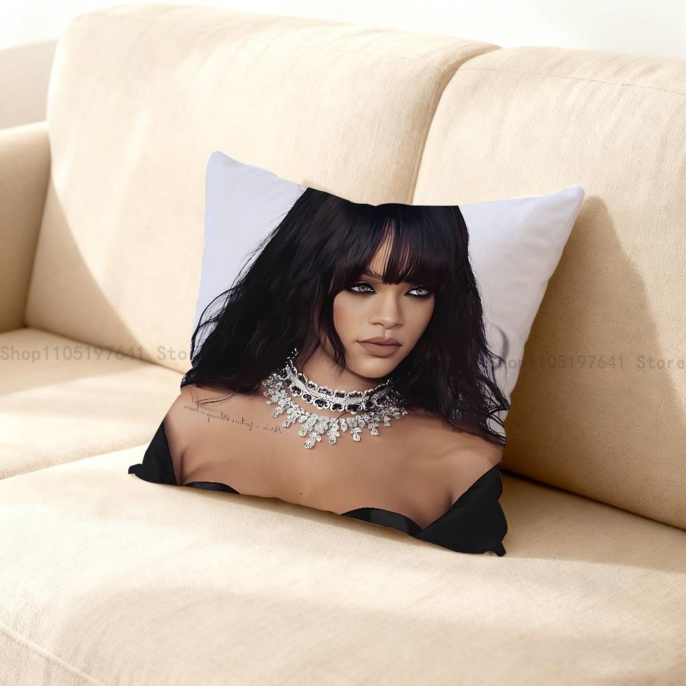 Singer R-Rihanna-Es Pillow Case For Sofa Decor Car Office Room Printing Cushion Cover Decorations And Protector