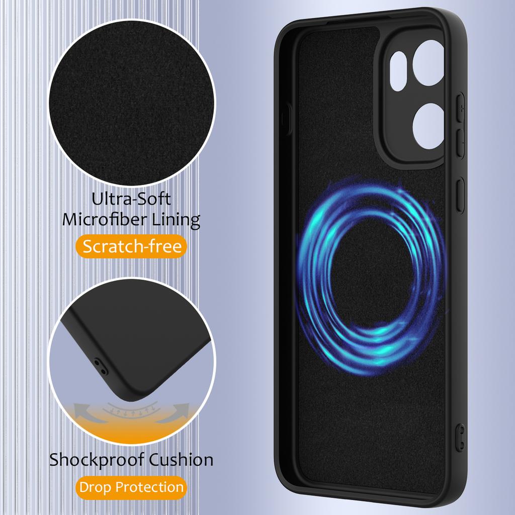 For OnePlus Ace 6 5G/OnePlus Ace 6T 5G/OnePlus 15R 5G Magnetic Case Anti-Drop Liquid Silicone Phone Cover