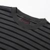PSSHOPPER Pigment Stripe Long Sleeve [Dark Gray]