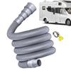 3/4/ 5m Caravan Sewer Pipe Kit Foldable RV Trailer Sewer Hose With Adjustable Adapter And Clamp Leakproof RV Hose Rv Accessories