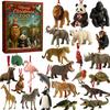 Merry Christmas Zoo Advent Calendar 2025, 24 Days Christmas Countdown Calendar with 24 Different Animals, Wildlife Xmas Countdown for Animal Lovers