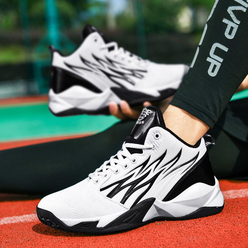 Новые баскетбольные кроссовки для мужчин, дышащие, амортизирующие, нескользящие, уличная спортивная обувь, спортивные баскетбольные кроссовки для тренировок в тренажерном зале, женские