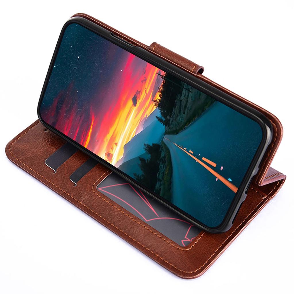 Protective Cover for Honor Magic5,PU Leather Anti-Drop Phone Wallet Case with Stand