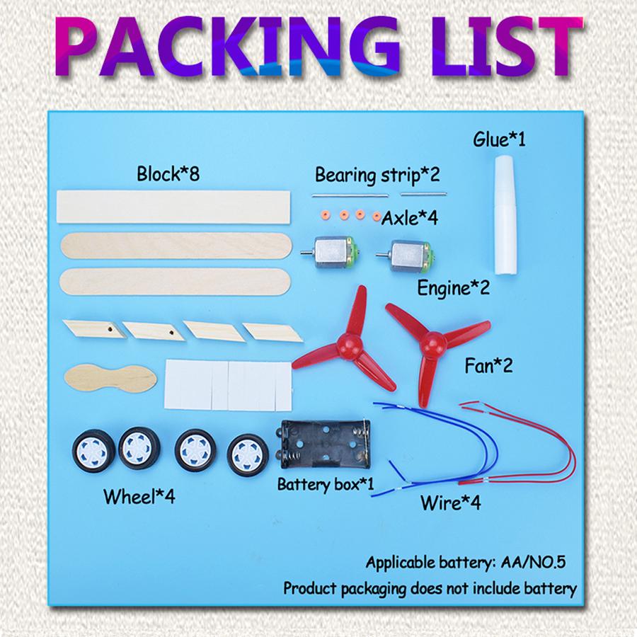 Электрический двухвинтовой планер DIY Модель Набор Игрушки для мальчиков Наука Дети Творческий Физика Игрушка Ручной Работы Деревянная Пластиковая Модель