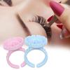 100Pcs Eyelashes Glue Ring Safe Original Delicate Fashion Lash Extensions Holder for Beauty