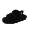 Thick Soled Flat Bottom Anti Slip Home Plush Slippers Autumn and Winter New Korean Version Warm Plush Slippers for Women