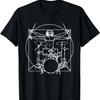 Leonardo Da Vinci T-Shirt Drummer Retro Gift T-Shirt