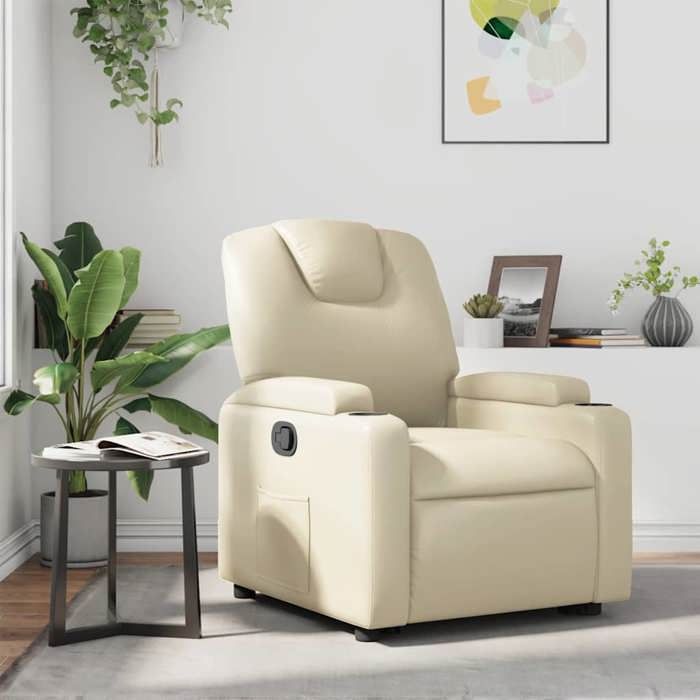 VidaXL Recliner, Relaxation Chair with Cup Holders, Seat with Backrest and Armrests Living Room, 372390