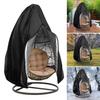 Hanging Hammock Chair Cover Heavy Duty Oxford Cloth Weather-resistant Waterproof Outdoor Patio Single Double Seat Swing Egg Chair Cover with Zipper