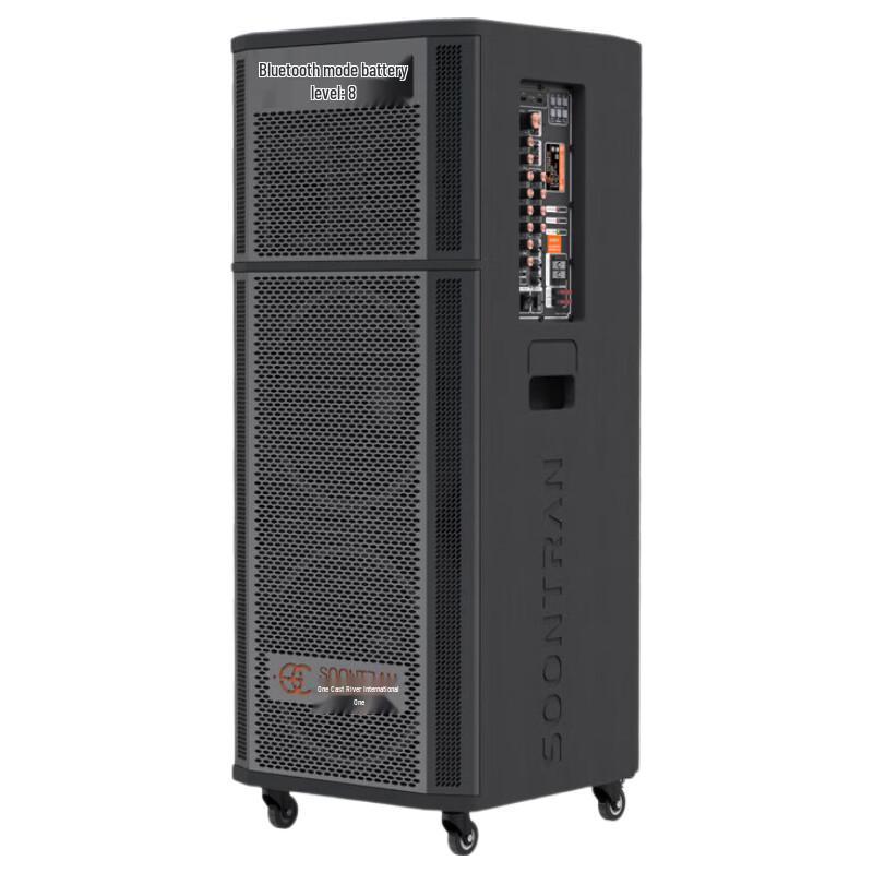 Songchuan SG3 Dual 15-inch Outdoor KTV Trolley Speaker CN plug (adapter included) (CN version)