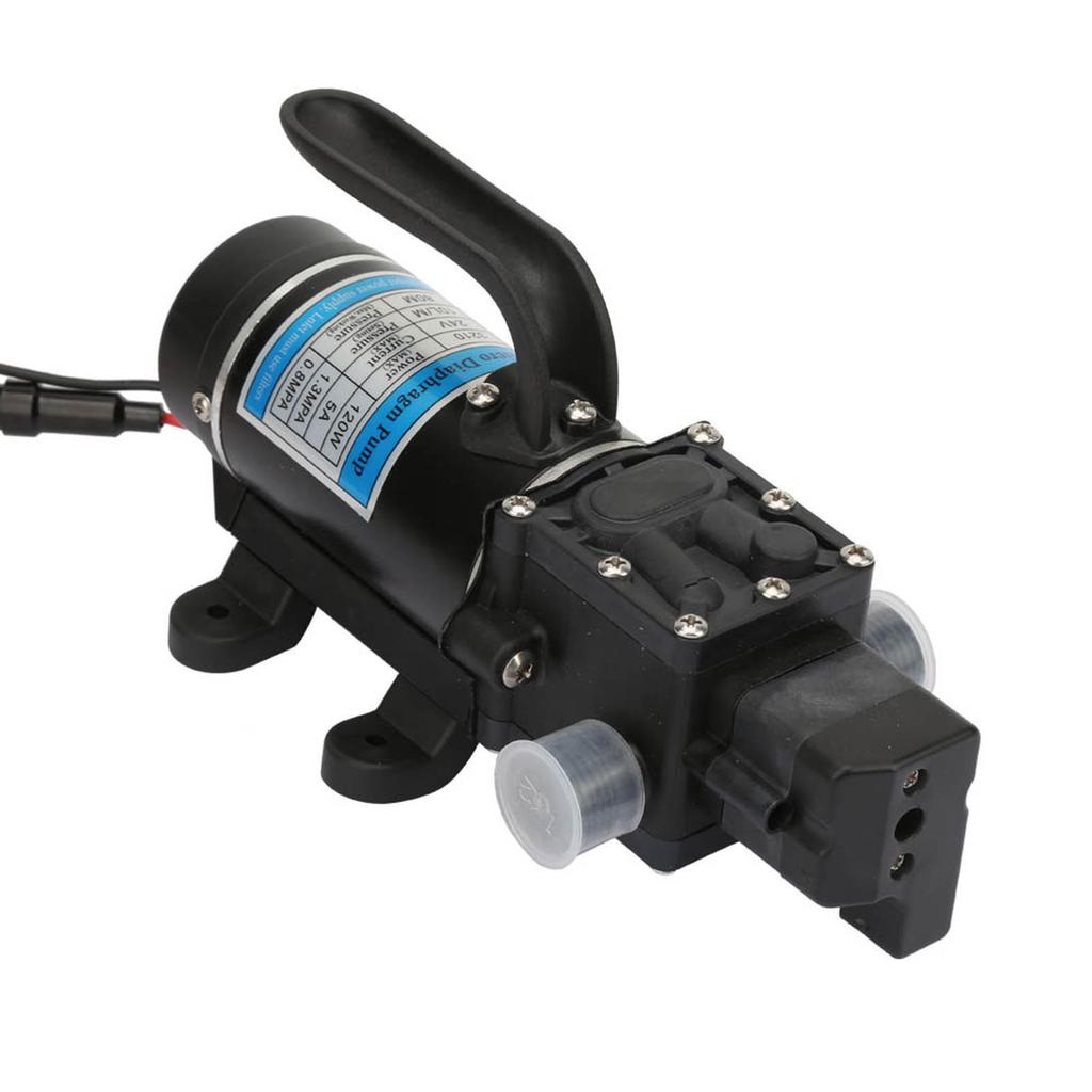 Электрический водяной насос 120 Вт 10 л/мин Самовсасывающий диафрагменный насос для мойки высокого давления 24 В 5 А