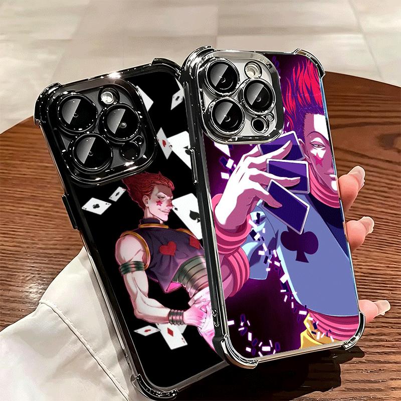 Hunter X-Hunters Hisoka Soft Phone Case For iPhone 15 16 17 Air 14 Pro Max 16E Plus 13 12 Mini Plating Anti-Fall Fundas