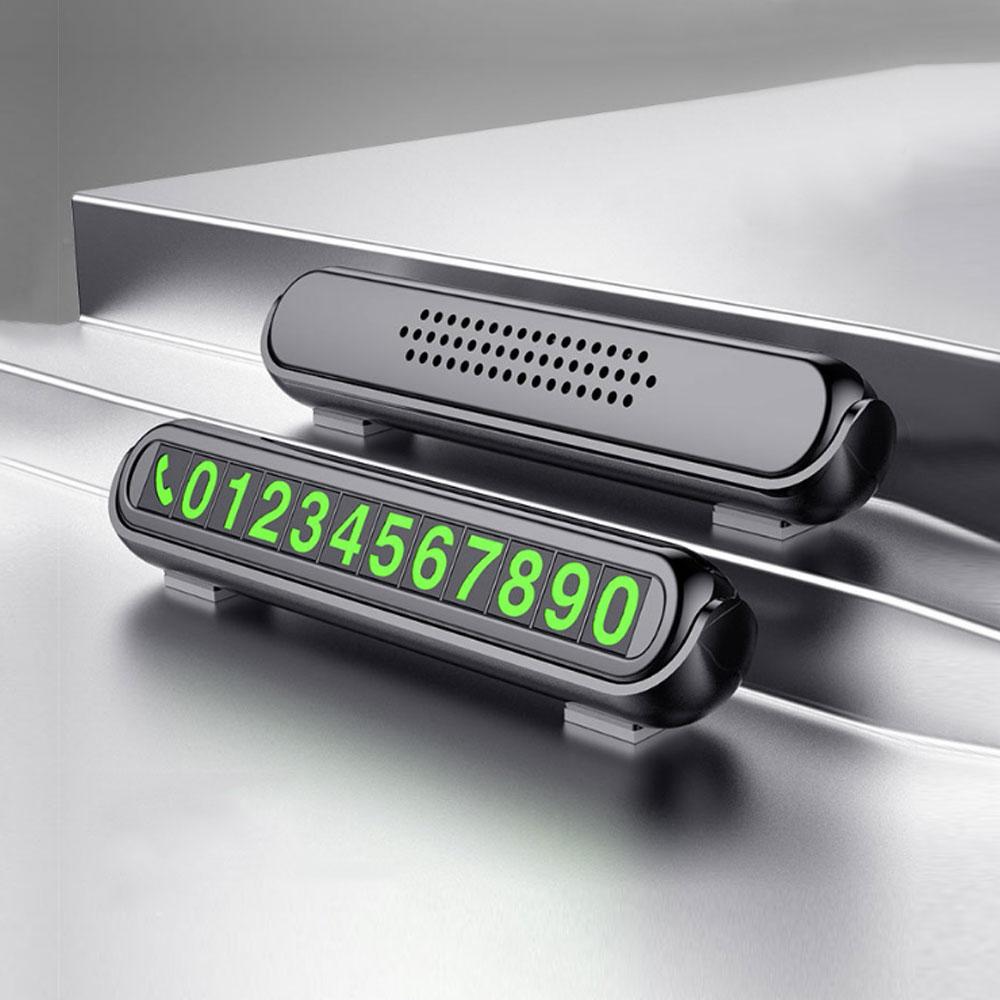 Скрытая карта временной парковки автомобиля, наклейка с номером телефона автомобиля, светящаяся табличка, декор интерьера, автомобильные аксессуары