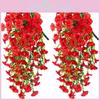Artificial Nil Ipomoea Flower Vine Wall Hanging For Event Photography Use