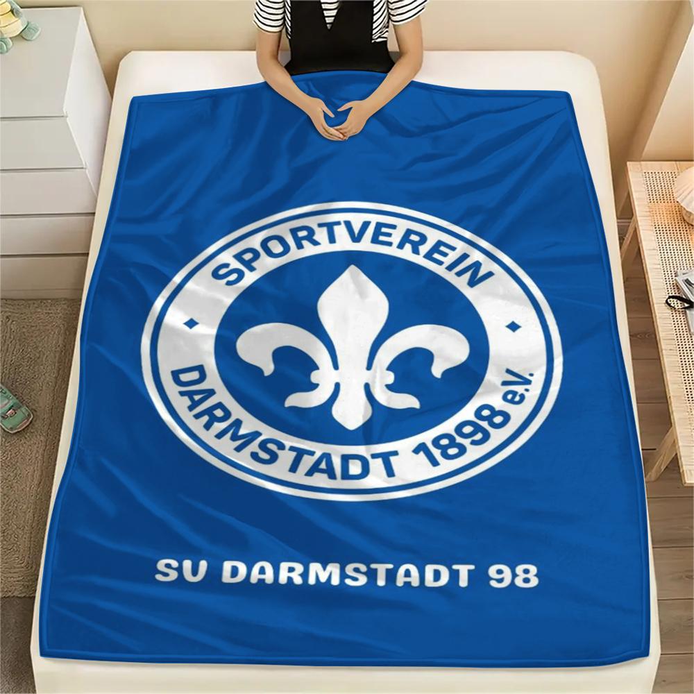 1pc SV Darmstadt 98 Print Flannel Blanket, High quality Comfortable for All Seasons, Home Decor, Warmth and Comfort, Perfect for Christmas Gifts92