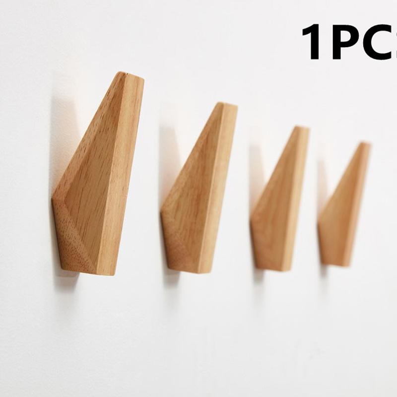 1 шт., новый японский стиль, простой современный крючок из цельного дерева, настенное украшение, бытовой крючок для полотенец, крючки для одежды в примерочной