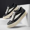 2025 Новые мужские повседневные кожаные универсальные кроссовки Высокое качество Уличные Нескользящие Туфли для скейтборда Классическая мода Плоские Дизайнерские туфли
