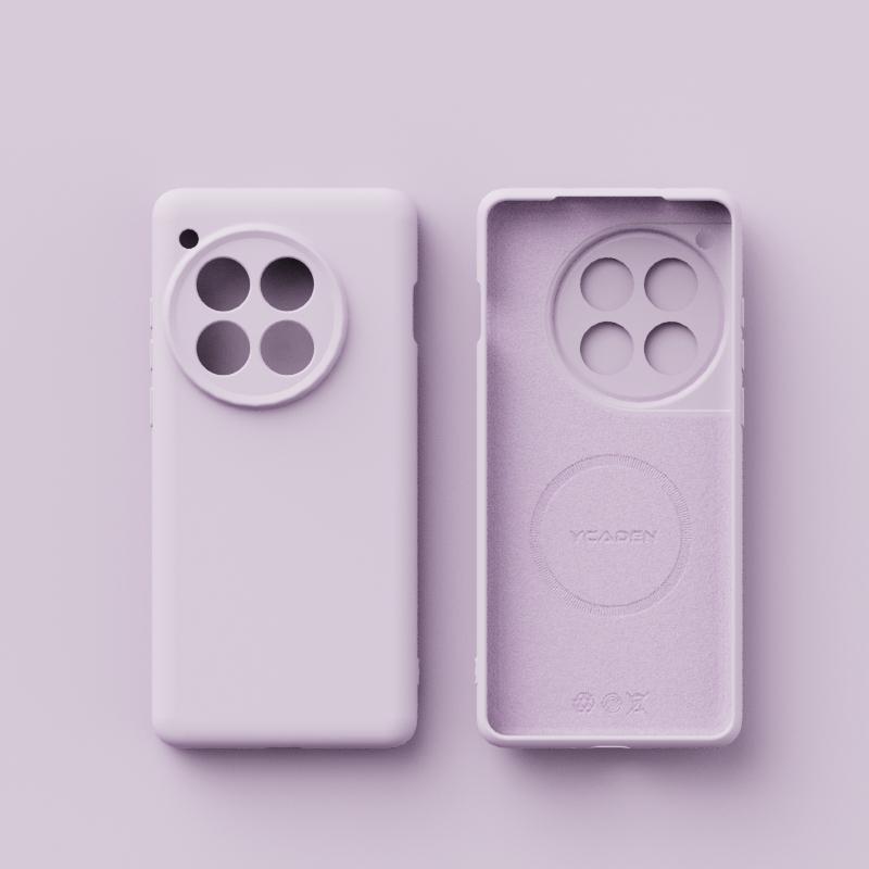 Для беспроводной зарядки Magsafe Мягкий жидкий силиконовый чехол для телефона для Oneplus 13 13R 12 Магнитный тонкий защитный чехол-накладка