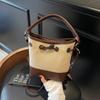 Premium Sense Simple Retro Bucket Bag Women's 2025 Summer New Messenger Bag Casual Foreign Style Portable Shoulder Bag