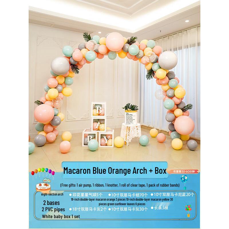 Hundun Macaron Blue Arch Column