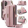 For Samsung Galaxy A13 5G/Galaxy A13 4G Case CASEME C39 RFID Blocking Zipper Wallet Stand Leather Cover with Strap