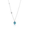 Turquoise 925 Silver Necklace N014-02H