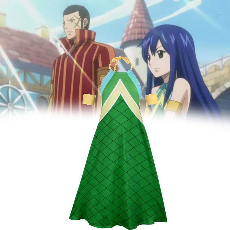 Костюм для косплея Венди Марвелл из Fairy Tail для аниме-ролевых игр, из спандекса, для женщин