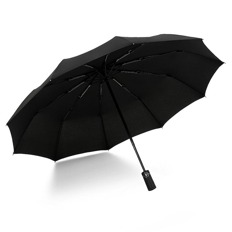Three fold folding full-automatic umbrella double sunny umbrella sunscreen strong wind resistant men and women