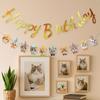 Paper Happy Birthday Banner Cartoon Pattern Animal Birthday Banner  Kindergarten Decoration