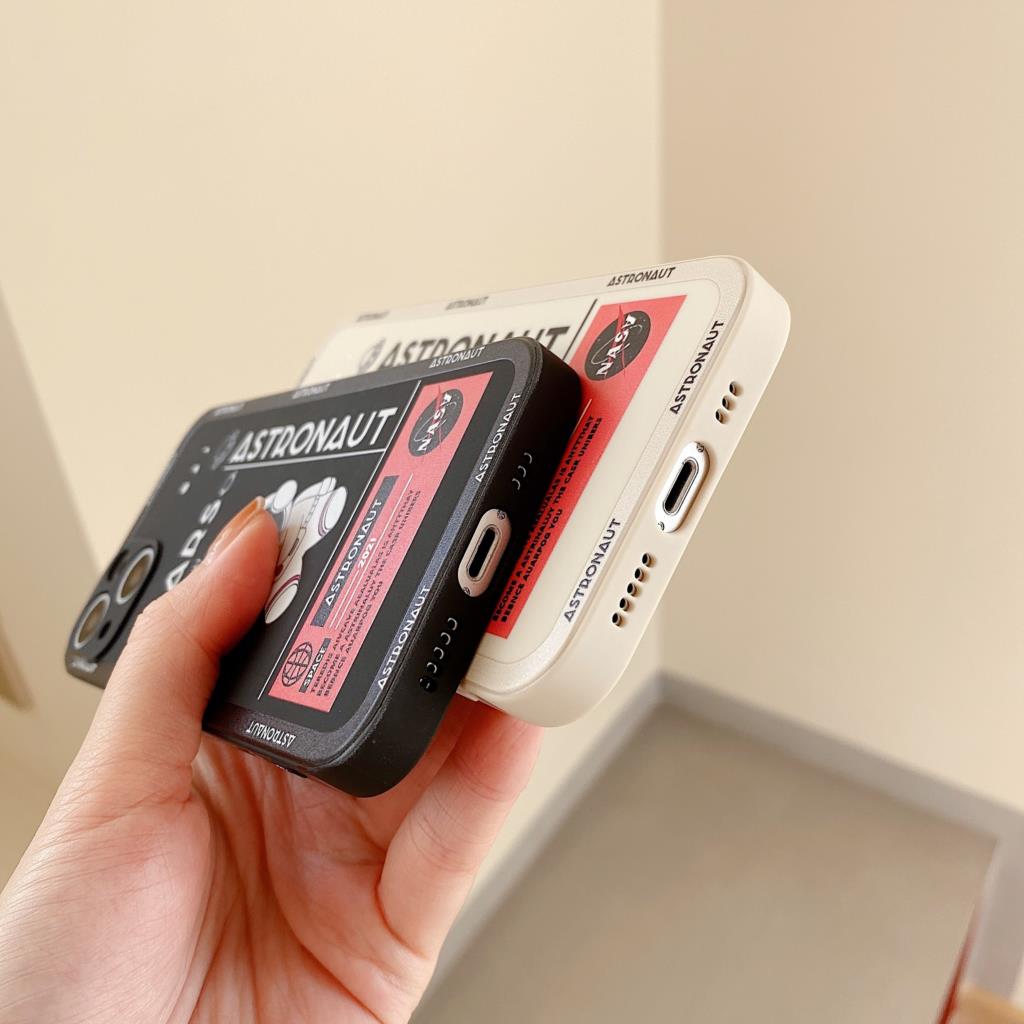 Милый астронавт Funda для iPhone 14 13 12 11 Pro MAX XR X SE XS Роскошный чехол для телефона iPhone 6 6s 7 8 14 Plus Мягкий силиконовый чехол