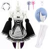 Аниме Ram Rem Lolita Maid Костюмы для косплея Vestido Re:Zero Kara Hajimeru Isekai Seikatsu костюмы на Хэллоуин для женщин платье Лоли