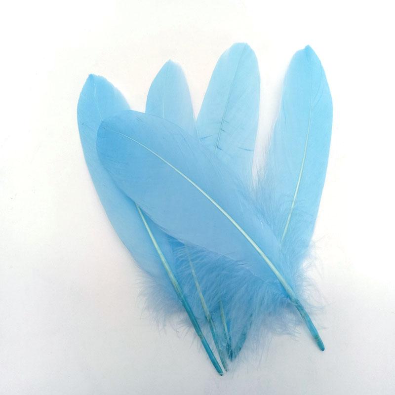 20PCS Hard Stick Colourful Goose Feathers Plumes Swan for Home Decoration Crafts DIY Jewelry Making Table Centerpieces 15-20cm