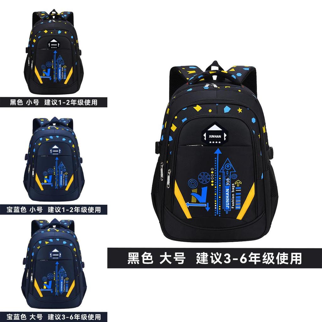 Printing Children School Bag Light Weight Backpack Spine Protection Waterproof