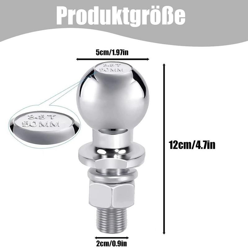 2 Inch Ball Hitch 2-Inch Diameter Hitch Heads Tow Balls Heavy Duty RV Trailer Hitch Ball Hitch Accessories 7 700 Lbs For Marine