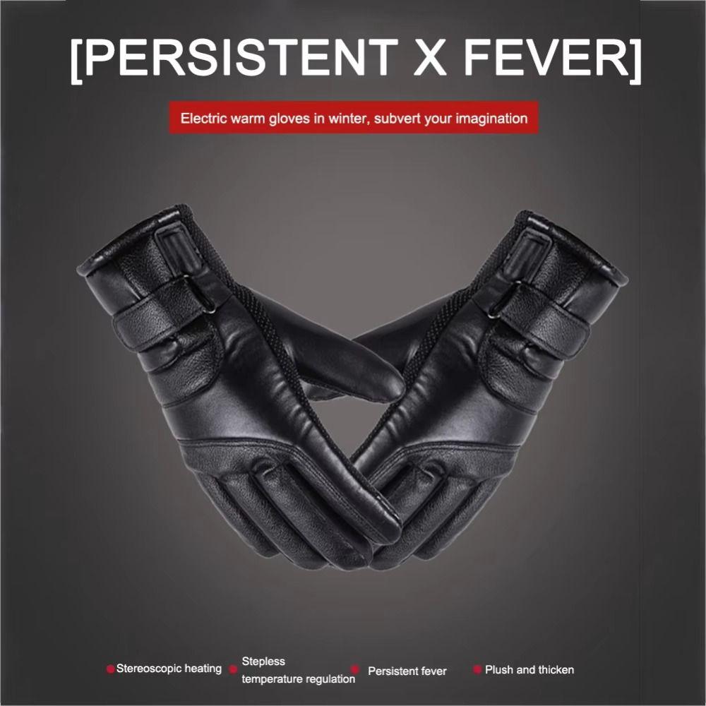 Full Finger Heating Thermal Mitten  Electric Heated Gloves  Outdoor Activities