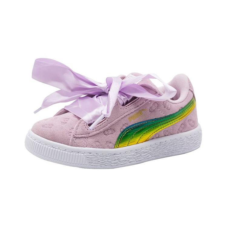 (PS) PUMA Basket Повседневная обувь Розовый/Зеленый Детская 366642-01