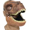 Scary animal mask, terrifying Tyrannosaurus rex dinosaur mask, snake with open mouth, Halloween latex Godzilla headgear