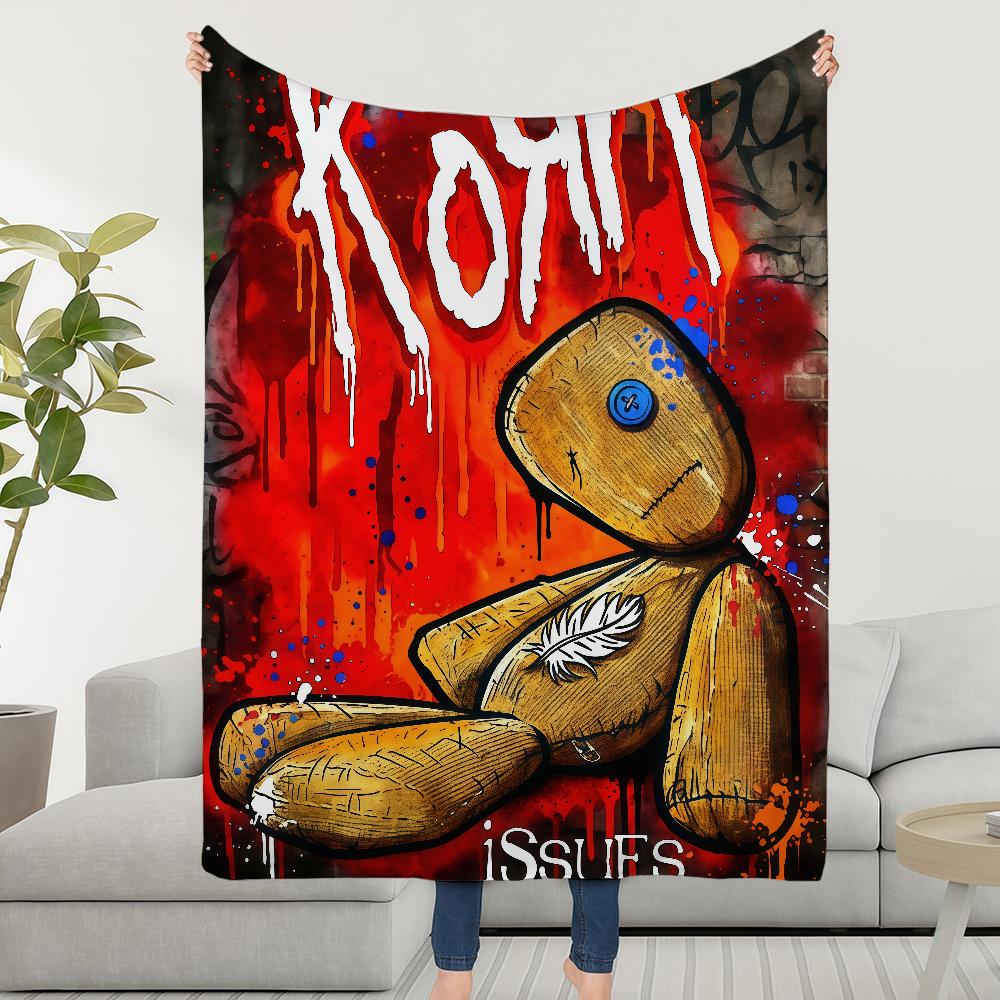 Группа Korn Плед Мягкий Теплый Пушистый Плед Супер Детские Игрушки Кровать Диван Машина Колыбель