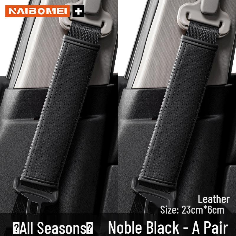 ORA Good Cat Car Seat Belt Shoulder Pad Protector for Lightning, Ballet, Black, and White Cat Models - Interior Accessory.