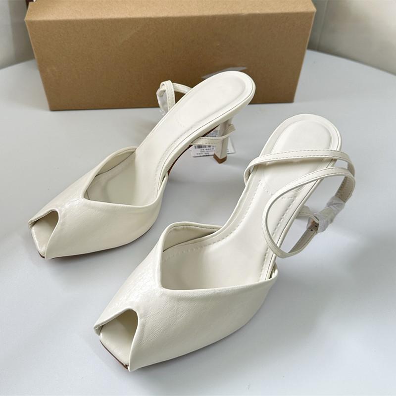 Мода Мода Пип-тоу Мягкая ПУ Кожа Женские Гладиаторские Сандалии Сексуальный Ремешок на Щиколотке Офисная Леди Высокие каблуки Летние Свадебные Туфли для Невесты