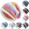 New Loose Dandy Hat Lazy Style Gradient Beanie Hat Fashion Winter Hats For Women Streetwear Multicolour Warm Hats For Girl