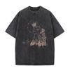 Washed Vintage Game Dark Souls Siegmeyer of Catarina Graphic T-shirt Men 90s Gothic Rock T-shirts Men's Punk Casual T Shirts