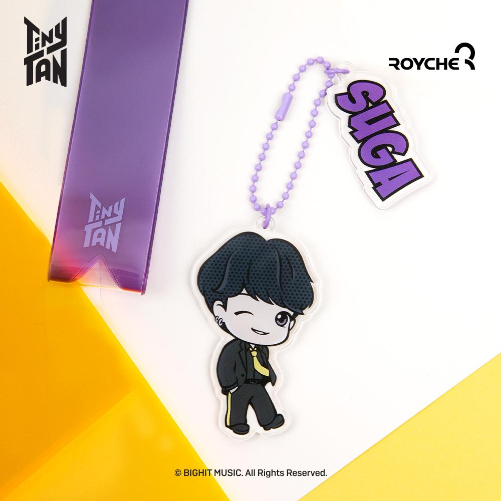 BTS (BangTan Boys) TinyTAN Butter Acryl Strap Keyring, Official, Original, Authentic, K-POP, Idol