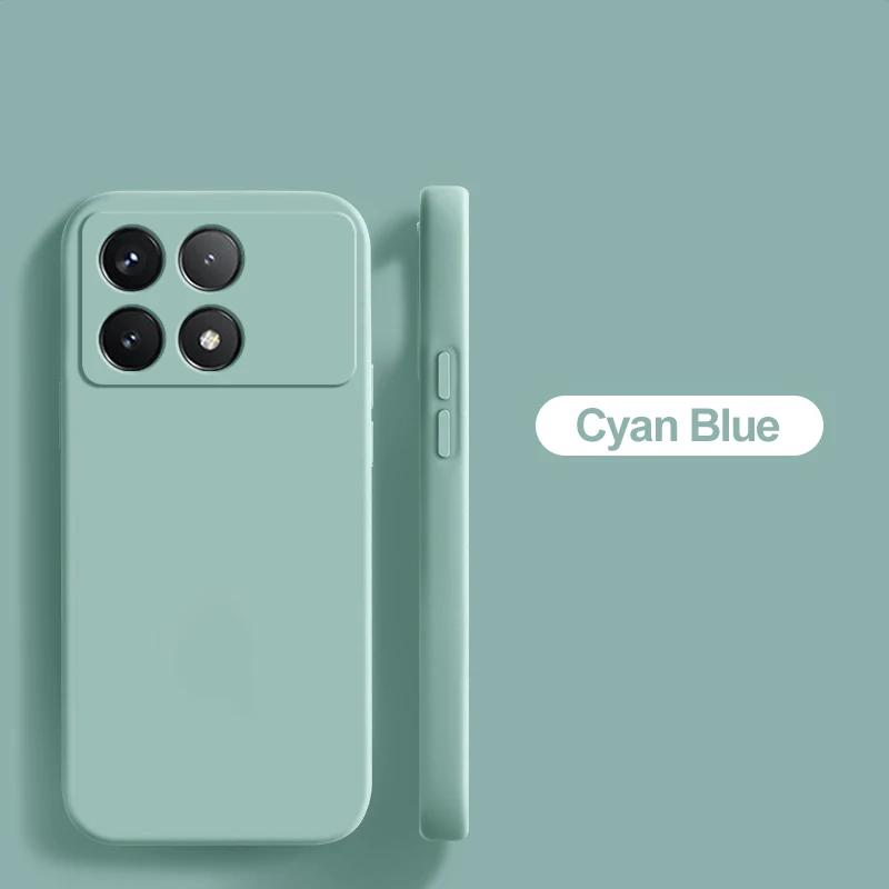 Роскошный оригинальный жидкий силиконовый мягкий чехол для Xiaomi Poco X6 Pro Poco X 6 Pro X6pro Pocox6 Pro 5G чехол для телефона