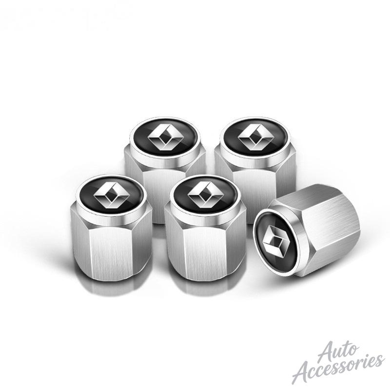 5PC Metal Car Valve Cap Wheel Valves Dust Cover Tire Accessories For Renault Megane 3 2 4 Clio4 5 Captur Trafic Scenic2 Austral S444