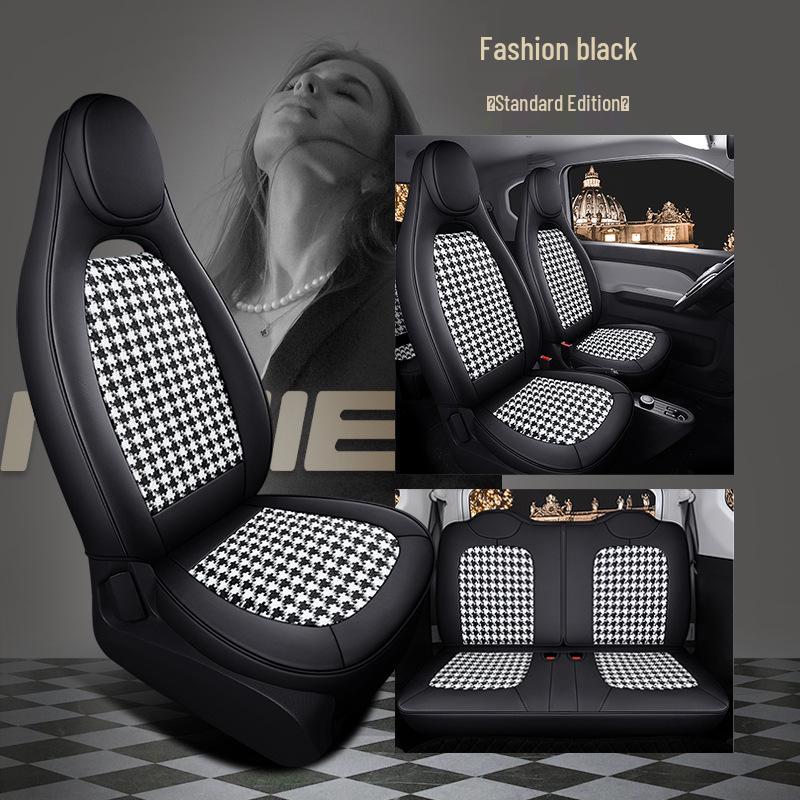 ST Чехол на сиденье «Гусиная лапка» для Wuling Hongguang MiniEV - Полный обхват, Всесезонная подушка